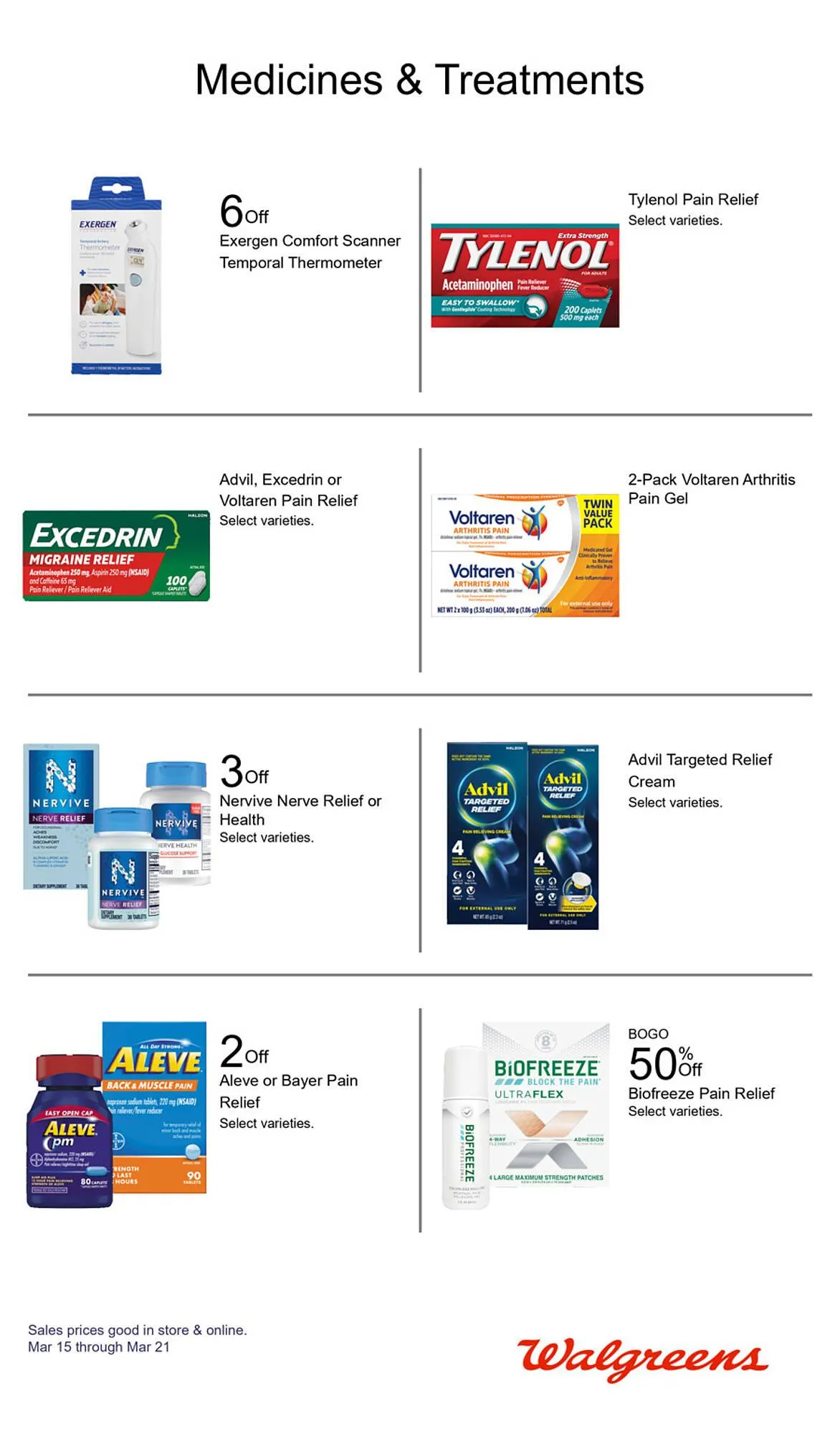 Weekly promotion Walgreens weekly ad spanning from March 15 to March 21 2026 - Page 14 for Catalogue 365