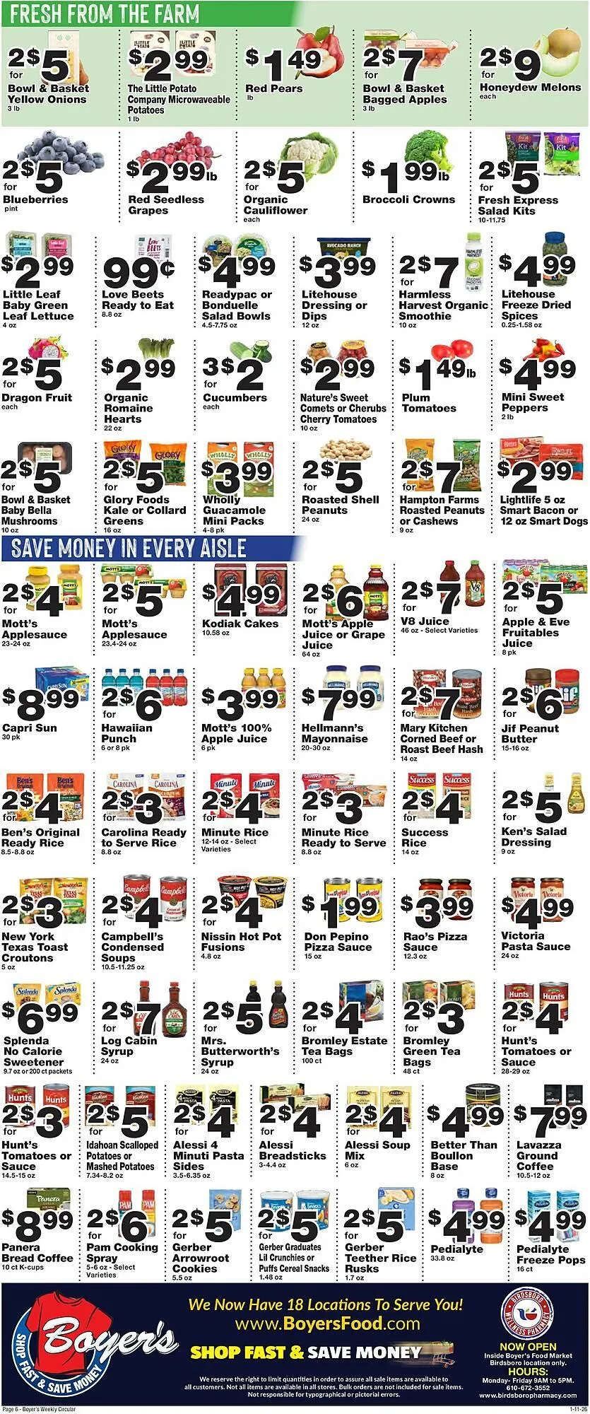 Weekly ad Boyer's Food Markets weekly ad from January 11 to January 17 2026 - Page 6