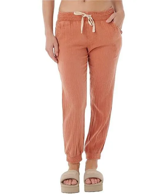 Classic Surf Relaxed Fit Textured Canvas Jogger Pants