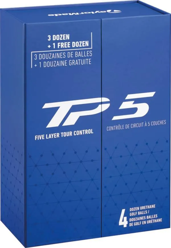 TaylorMade 2024 TP5 Golf Balls - 4 Dozen