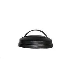 3-1/2" Black Metal Jar Lid with Handle