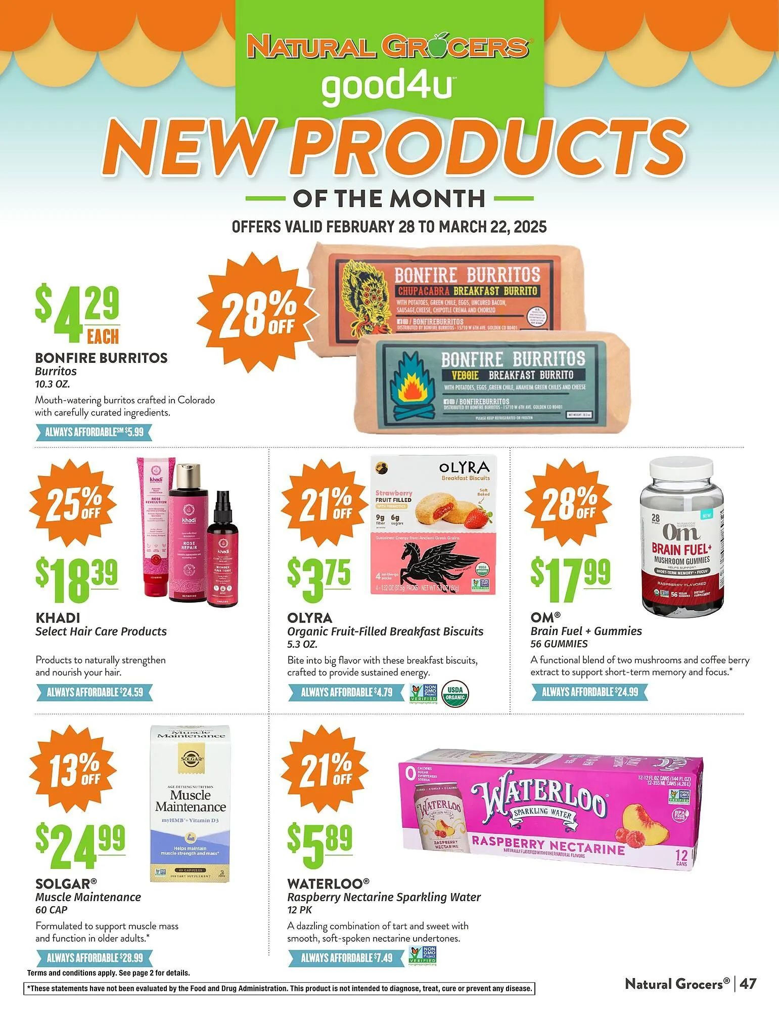 Weekly ad Natural Grocers ad from February 28 to March 22 2025 - Page 47