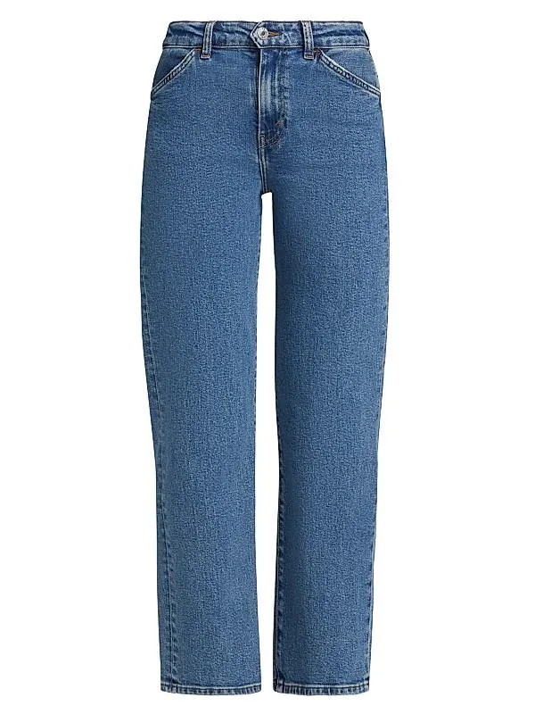 The Westley Mid-Rise Straight Ankle Jeans