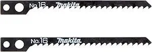 Makita 792211-8-2 Jig Saw Blade, Makita Shank, 3-1/8" x 9TPI, 2/pk, Black