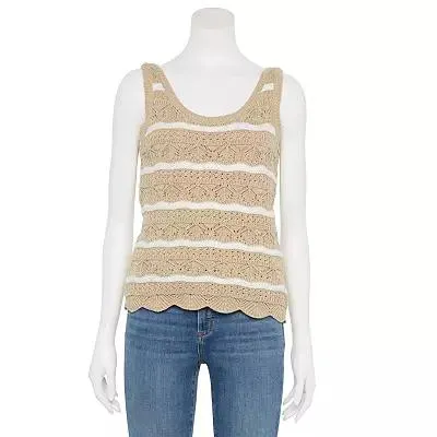 Women's LC Lauren Conrad Pointelle Tank