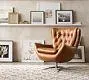 Wells Tufted Leather Swivel Chair