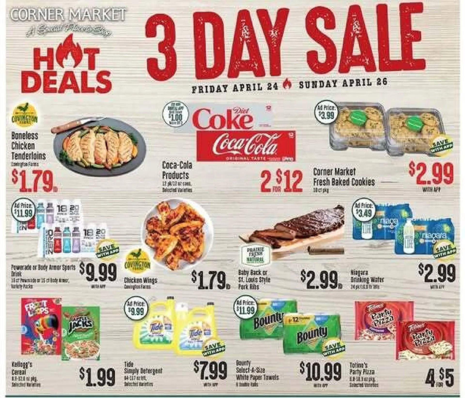 Weekly ad Corner Market weekly ad from April 24 to April 26 2026 - Page 1
