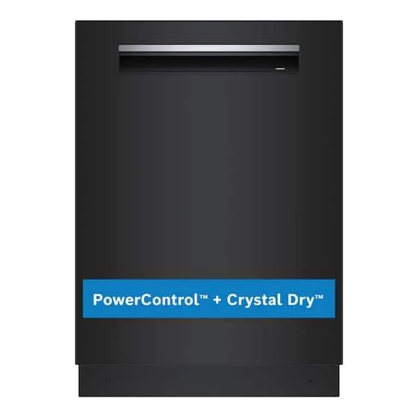 800 Series 24 in. Black Top Control Tall Tub Pocket Handle Dishwasher with Stainless Steel Tub, 42 dBA