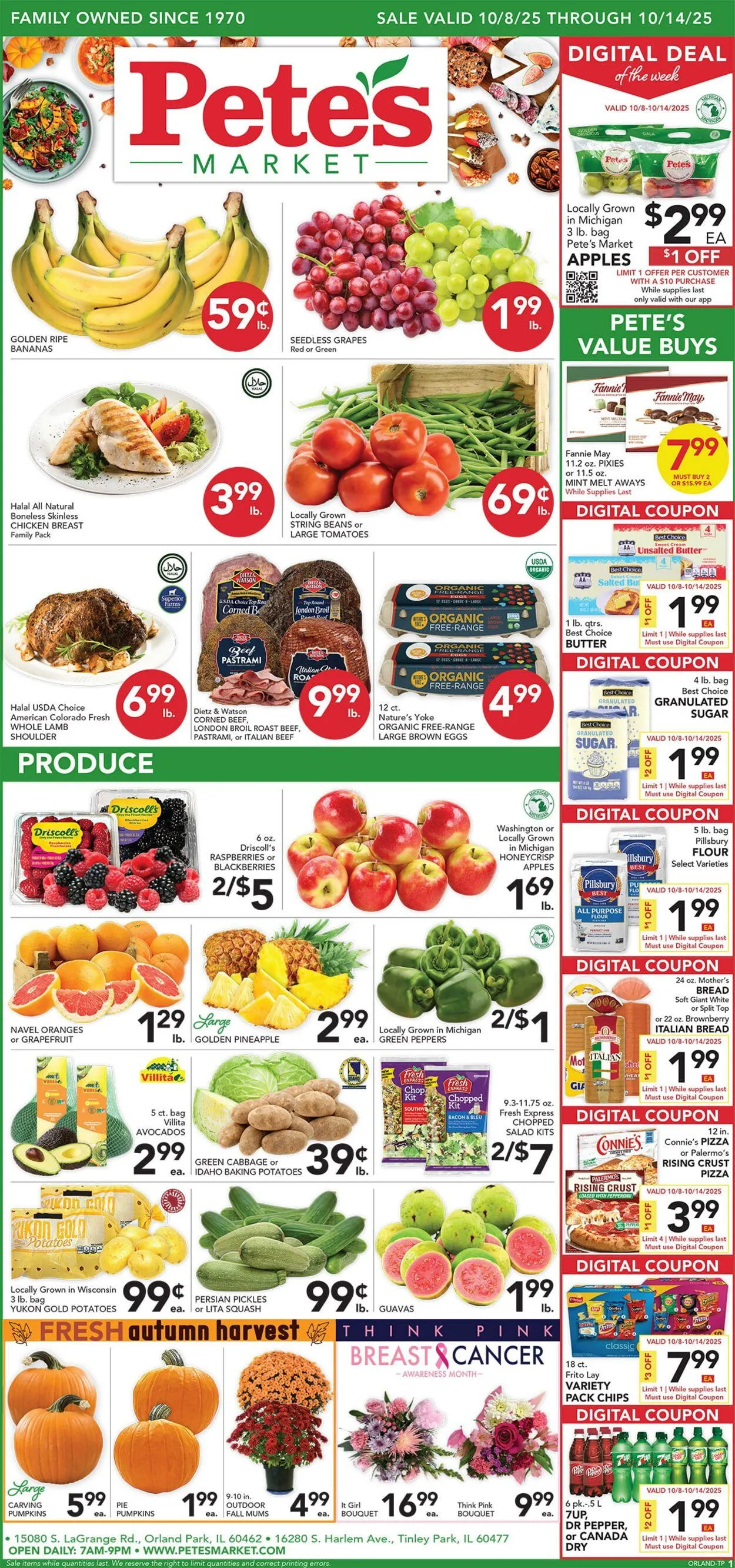 Weekly ad Pete's Fresh Market Current weekly ad from October 1 to October 7 2025 - Page 1