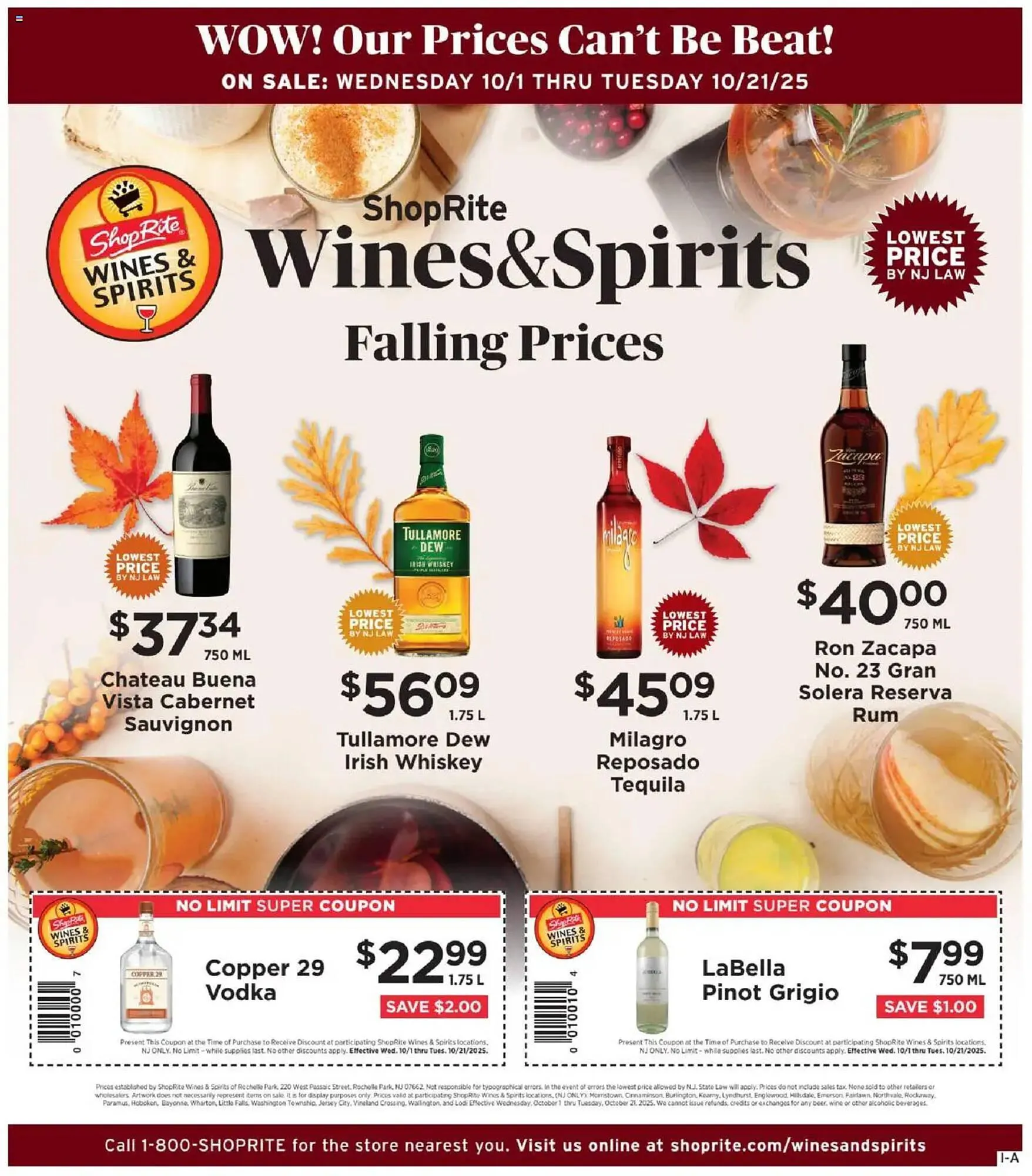 Weekly ad ShopRite flyer from October 1 to October 22 2025 - Page 1
