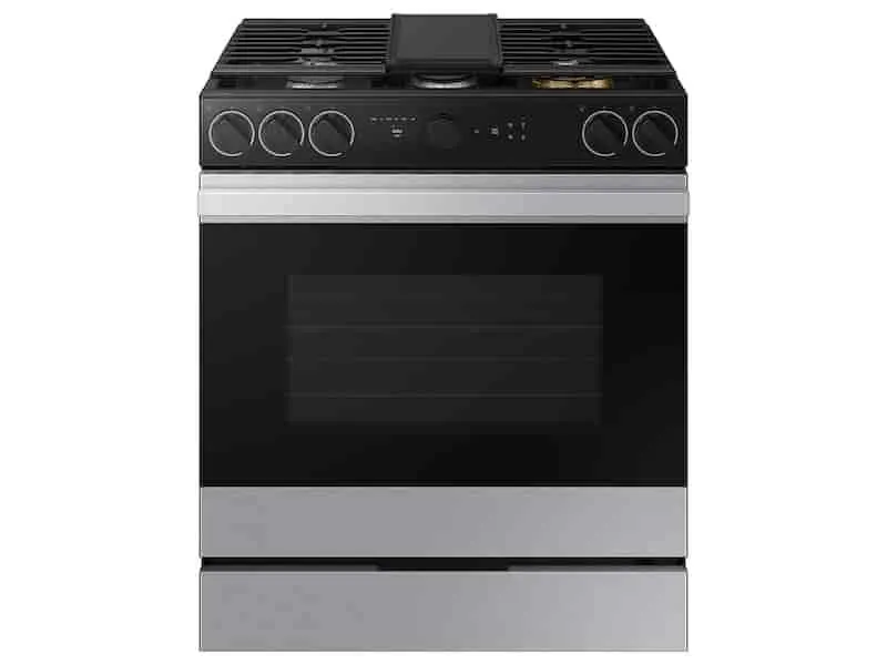 Bespoke 6.0 cu. ft. Smart Slide-In Gas Range with Smart Oven Camera & Illuminated Precision Knobs in Stainless Steel