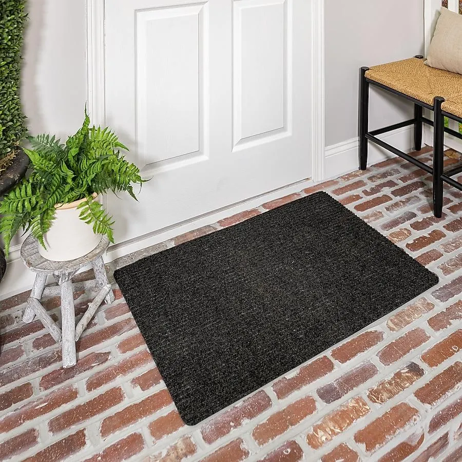 Project Source 60-in x 36-in Charcoal Non-Slip Grip Outdoor Utility Mat