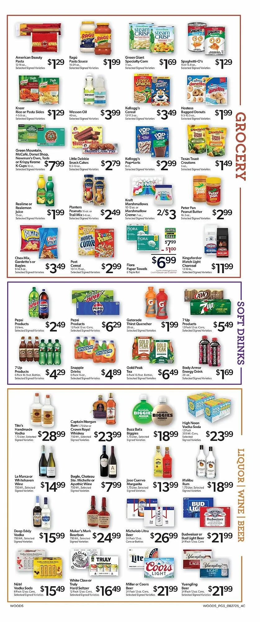 Weekly ad Woods Supermarket Weekly Ad from August 27 to September 2 2025 - Page 3
