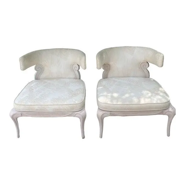 Hollywood Regency Grosfeld House Accent Chairs-A Pair