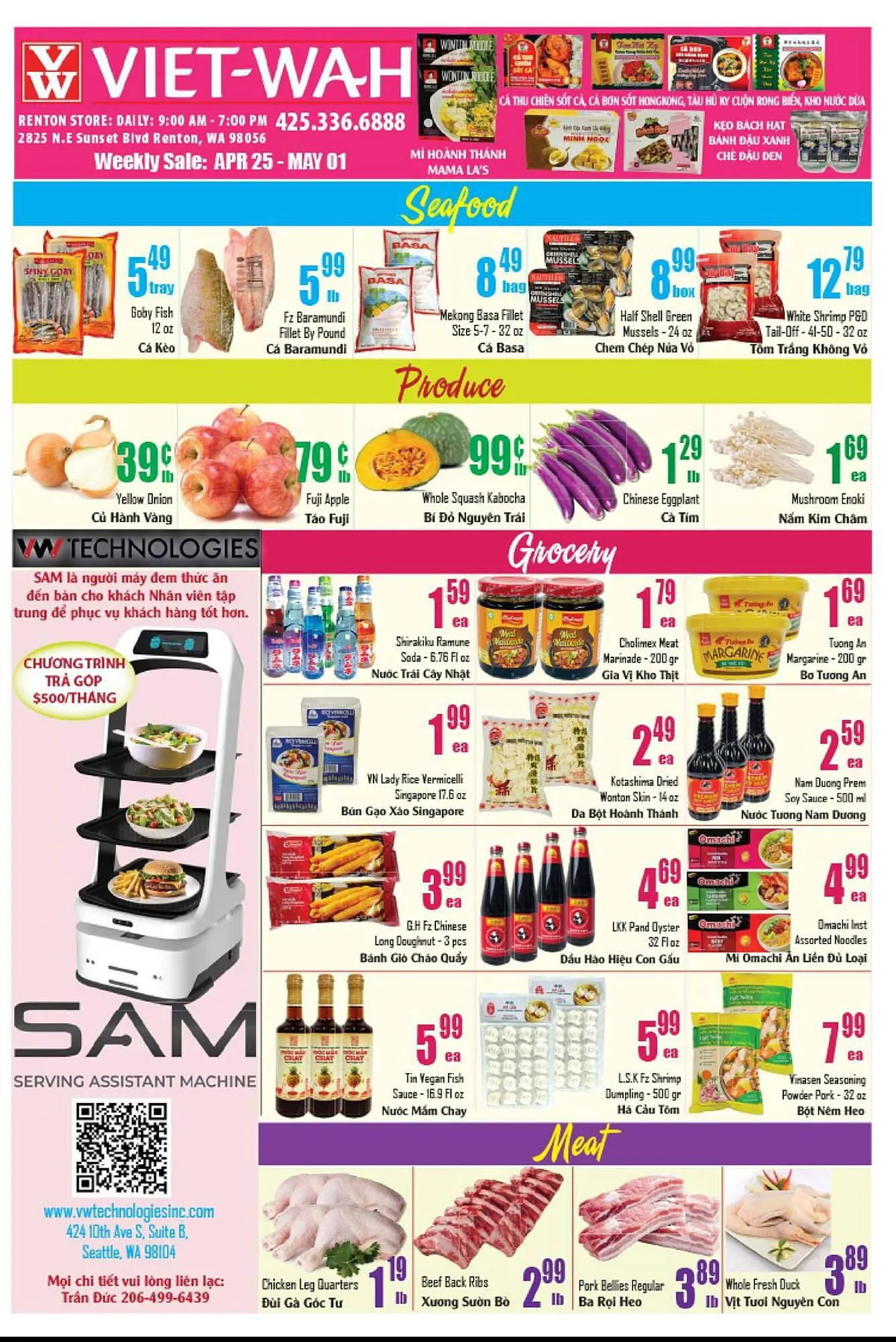 Viet Wah Supermarket Weekly Ad - 1