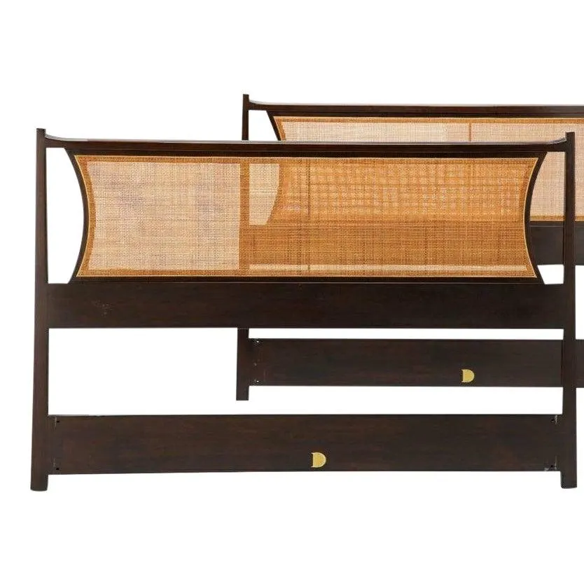 Mid-Century Modern Edward Wormley for Dunbar American Mahogany Headboard