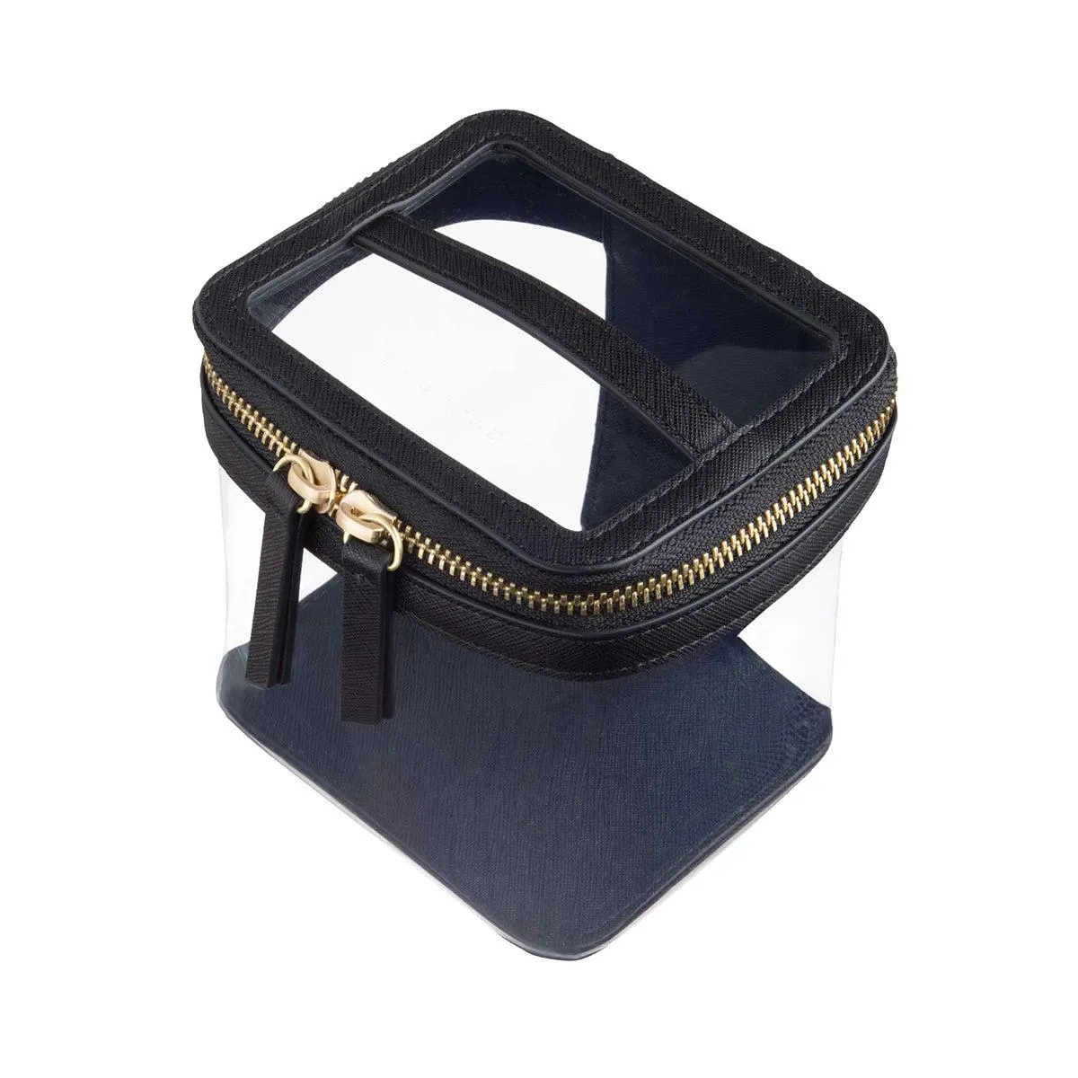 Truffle Clarity Mini Train Case Black