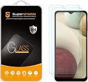 Supershieldz (2 Pack) Designed for Samsung Galaxy A13 5G / A13 LTE/Galaxy A12 screen protector Tempered Glass Screen Protector, Anti Scratch, Bubble Free
