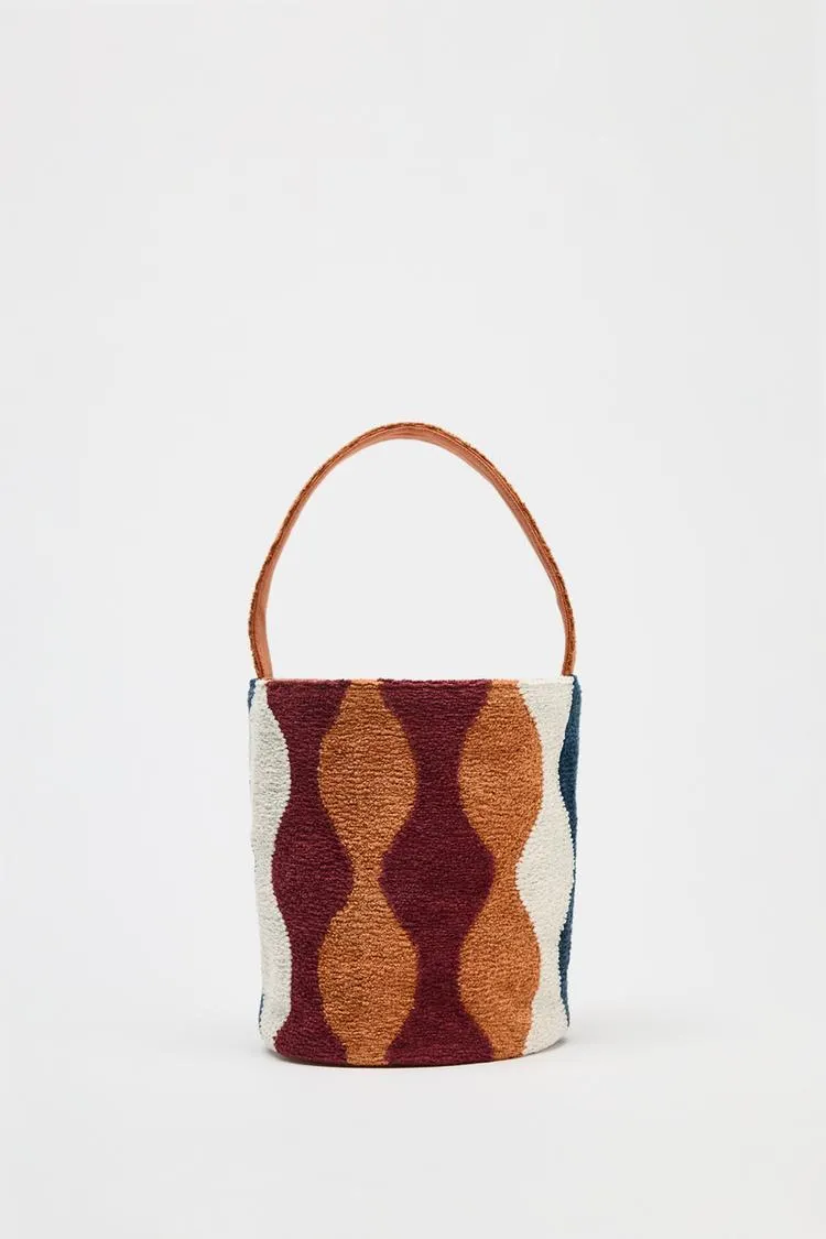 COLORFUL MINI CYLINDRICAL BUCKET BAG