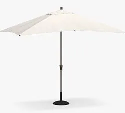 10' Rectangular Outdoor Patio Umbrella – Rustproof Aluminum Tilt Frame