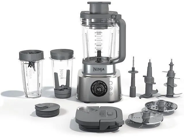 Ninja Foodi Power Blender Ultimate System with 72 oz Blending & Food Processing Pitcher, XL Smoothie Bowl Maker and Nutrient Extractor* & 7 Functions, Silver
