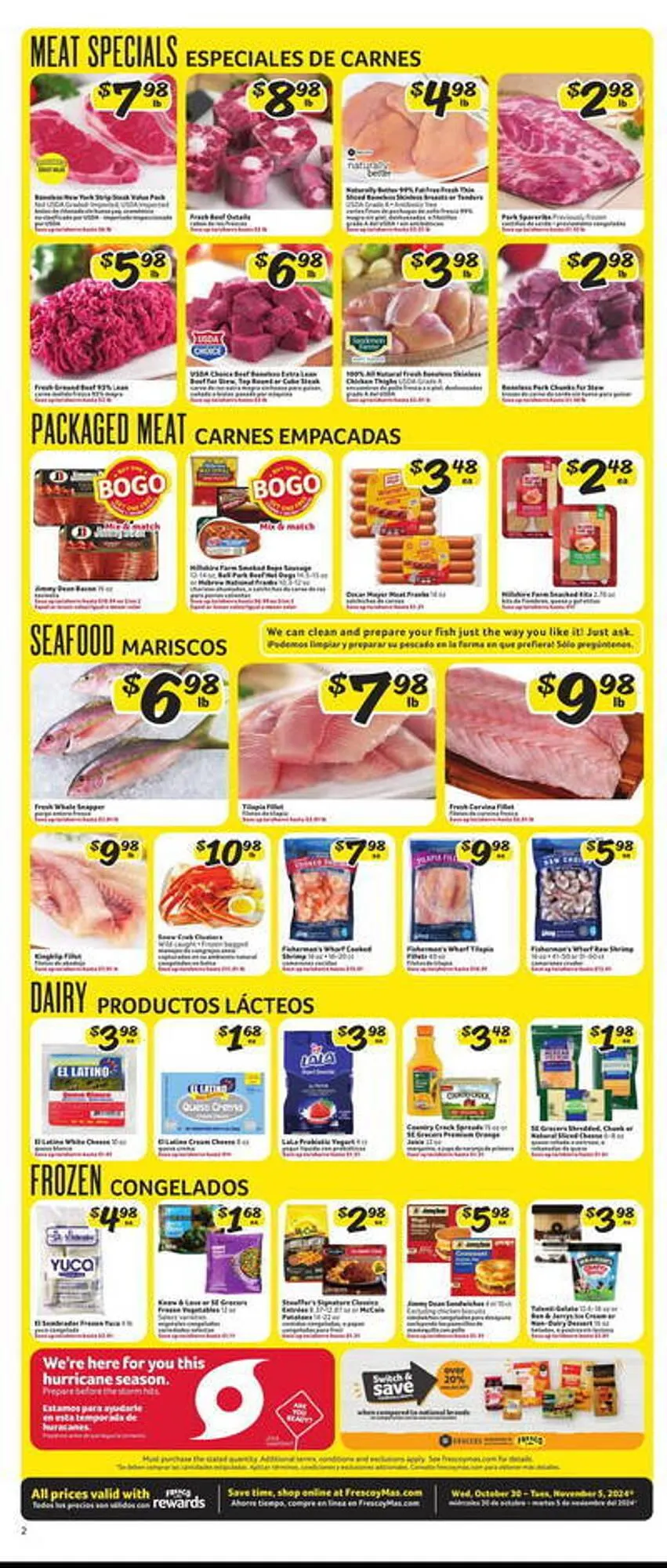 Weekly ad Fresco y Más Weekly Ad from October 30 to November 5 2024 - Page 2