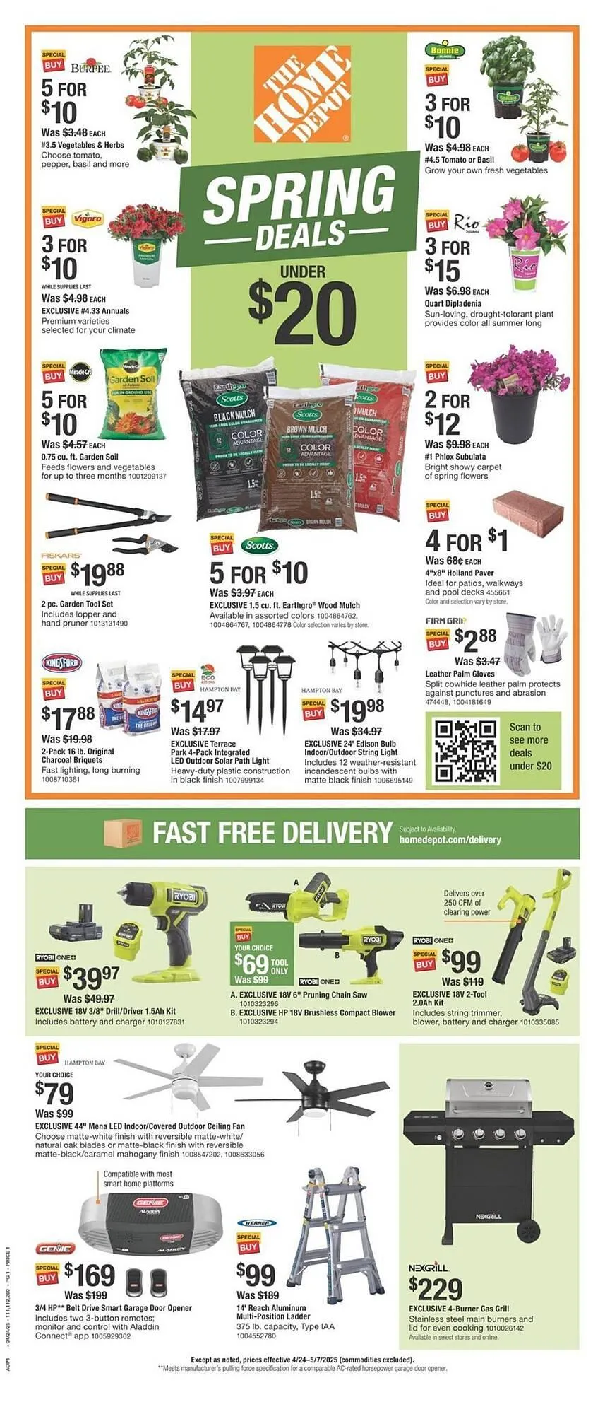 Catálogo de The Home Depot Weekly Ad 28 de abril al 3 de mayo 2025 - Página 1