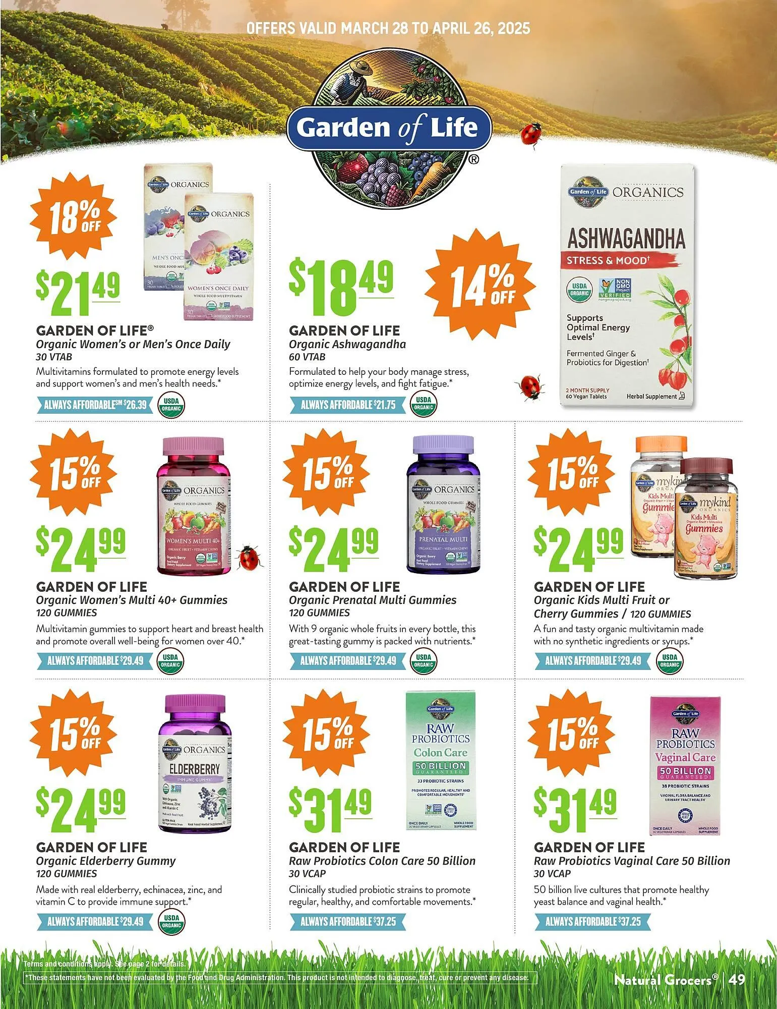 Weekly ad Natural Grocers ad from April 18 to April 26 2025 - Page 49