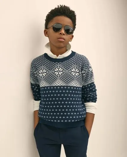 Boys Cotton Holiday Sweater