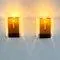 Space Age Smoke Acrylic Glass Wall Lamps, 1970s, Set of 2