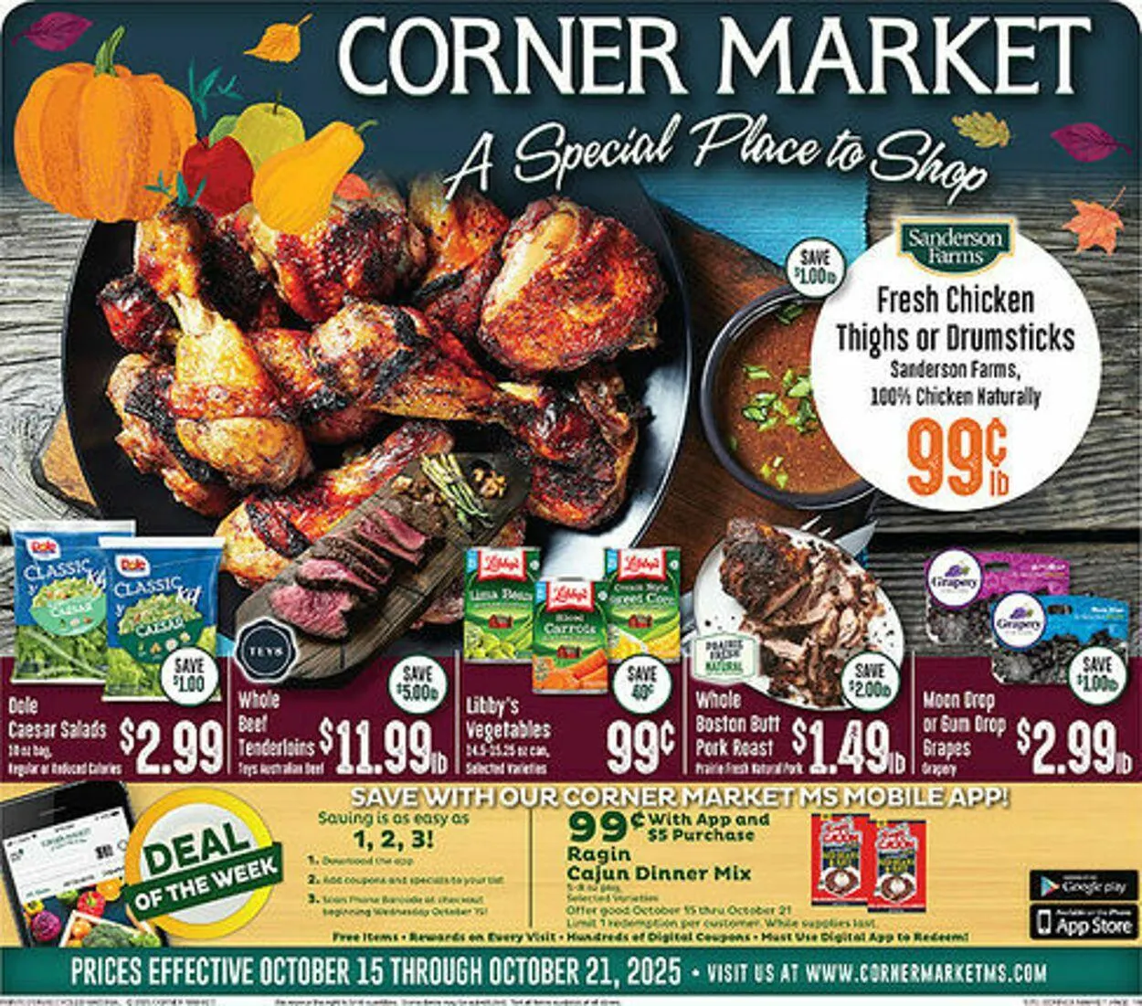 Weekly ad Corner Market from October 15 to October 21 2025 - Page 1