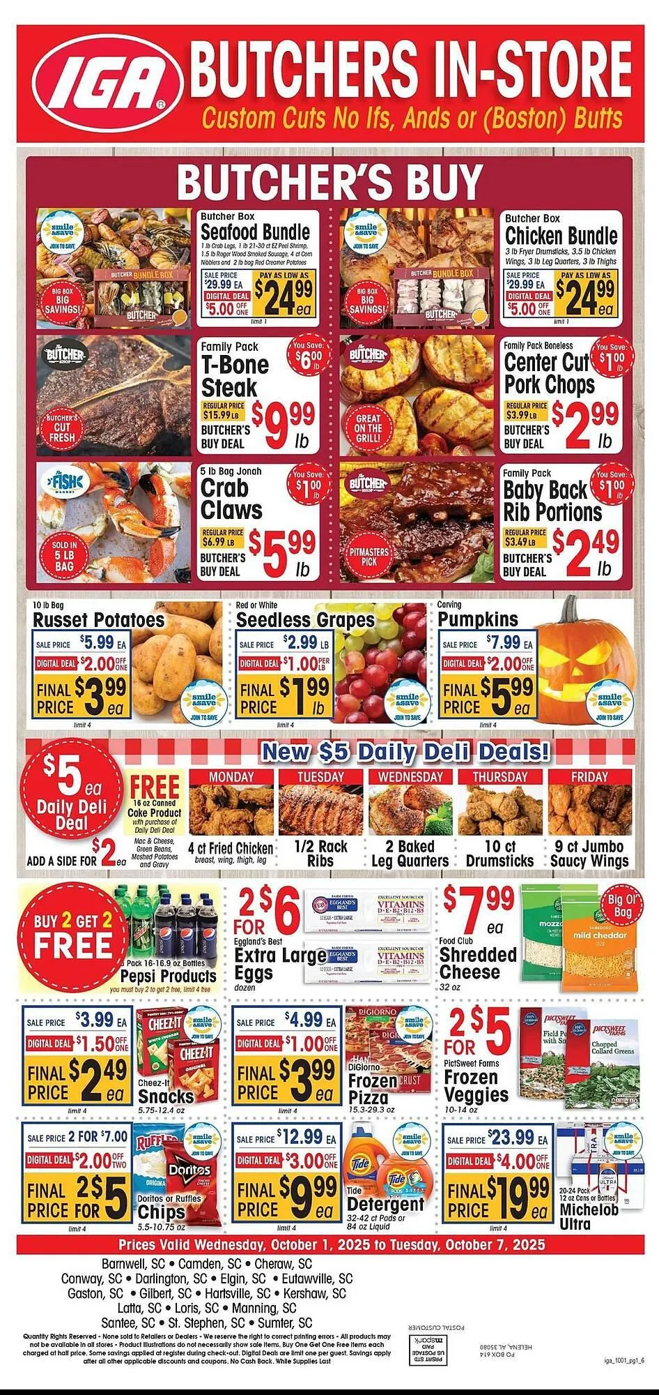 Weekly ad IGA weekly ad from October 1 to October 7 2025 - Page 1