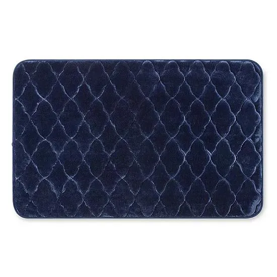 Broadhaven Elegant Scroll Memory Foam Bath Rug