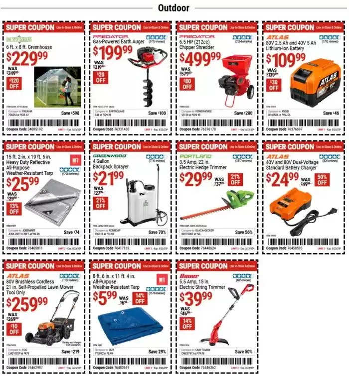 Weekly ad Harbor Freight Tools weekly ad from March 10 to March 23 2025 - Page 8