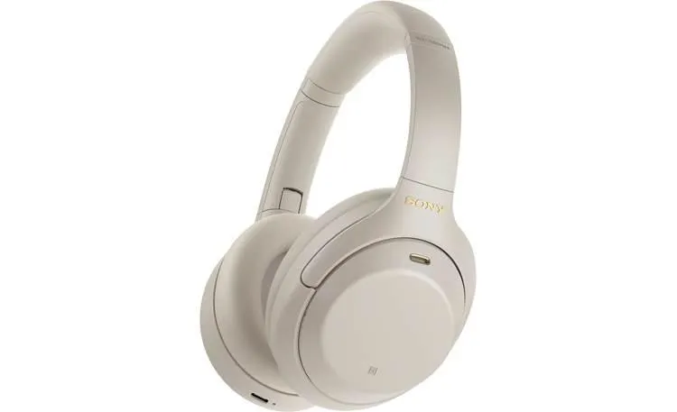 Sony WH-1000XM4 Over-ear Bluetooth® wireless noise-canceling headphones (Silver)