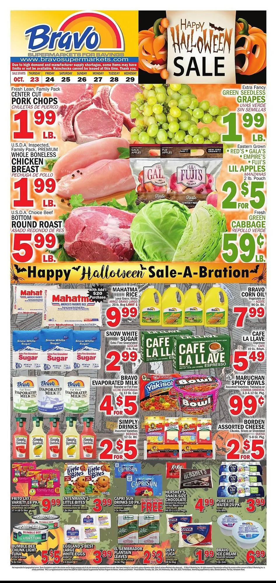 Weekly ad Bravo Supermarkets weekly ad from October 23 to October 29 2025 - Page 1
