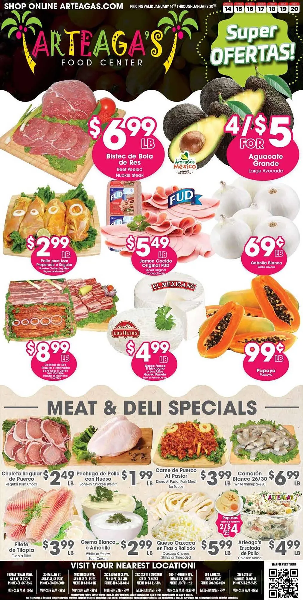 Weekly ad Arteagas Food Center weekly ad from January 14 to January 20 2026 - Page 1