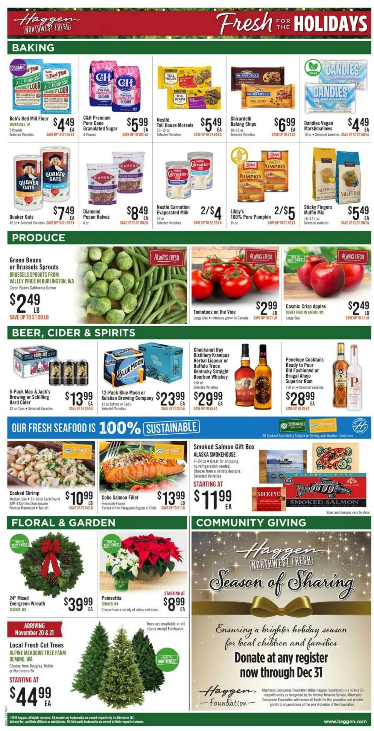 Weekly promotion Haggen Current weekly ad spanning from November 19 to December 2 2025 - Page 6 for Catalogue 365