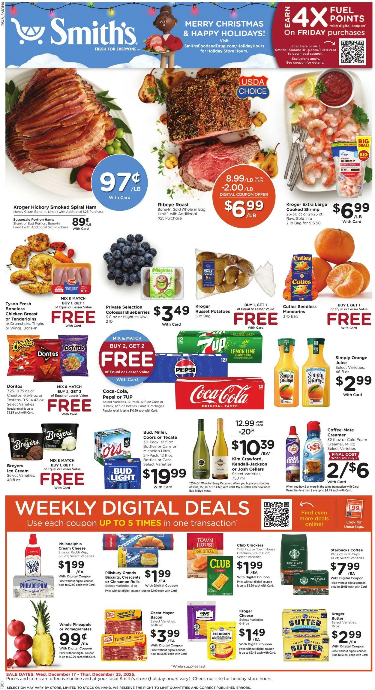 Weekly ad Smith's Current weekly ad from December 17 to December 25 2025 - Page 1