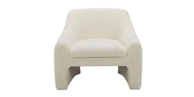 Amber Lounge Chair Sherpa White