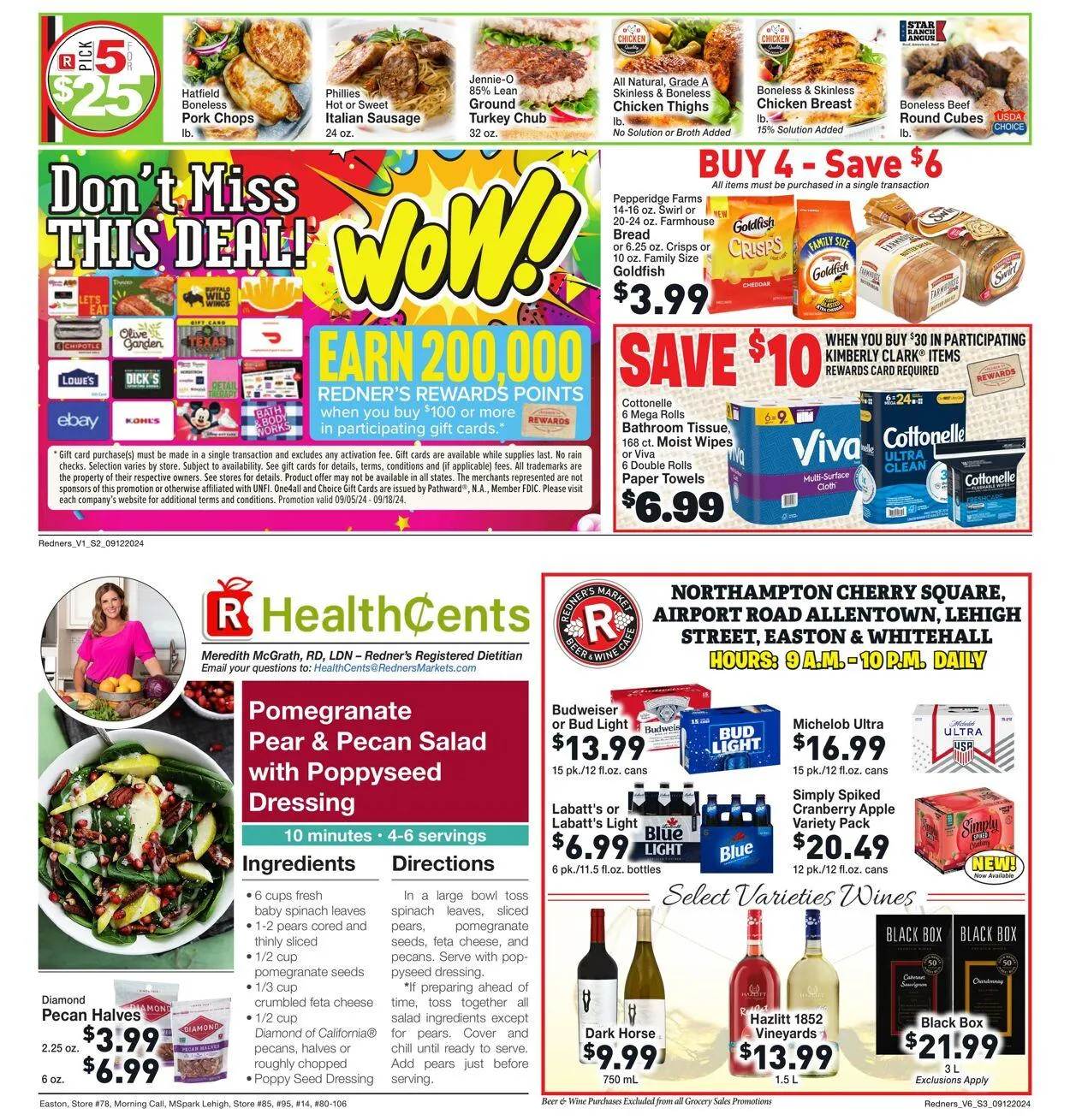 Weekly ad Redner’s Warehouse Market Current weekly ad from September 12 to September 18 2024 - Page 3
