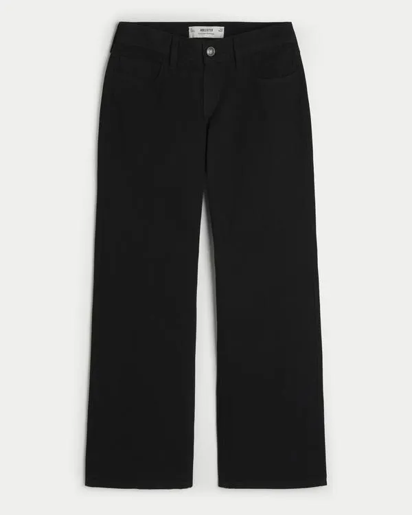 Curvy Low-Rise Black Baggy Jeans