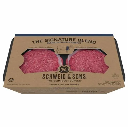 Schweid & Sons® Signature Series Chuck Brisket Burger Patties