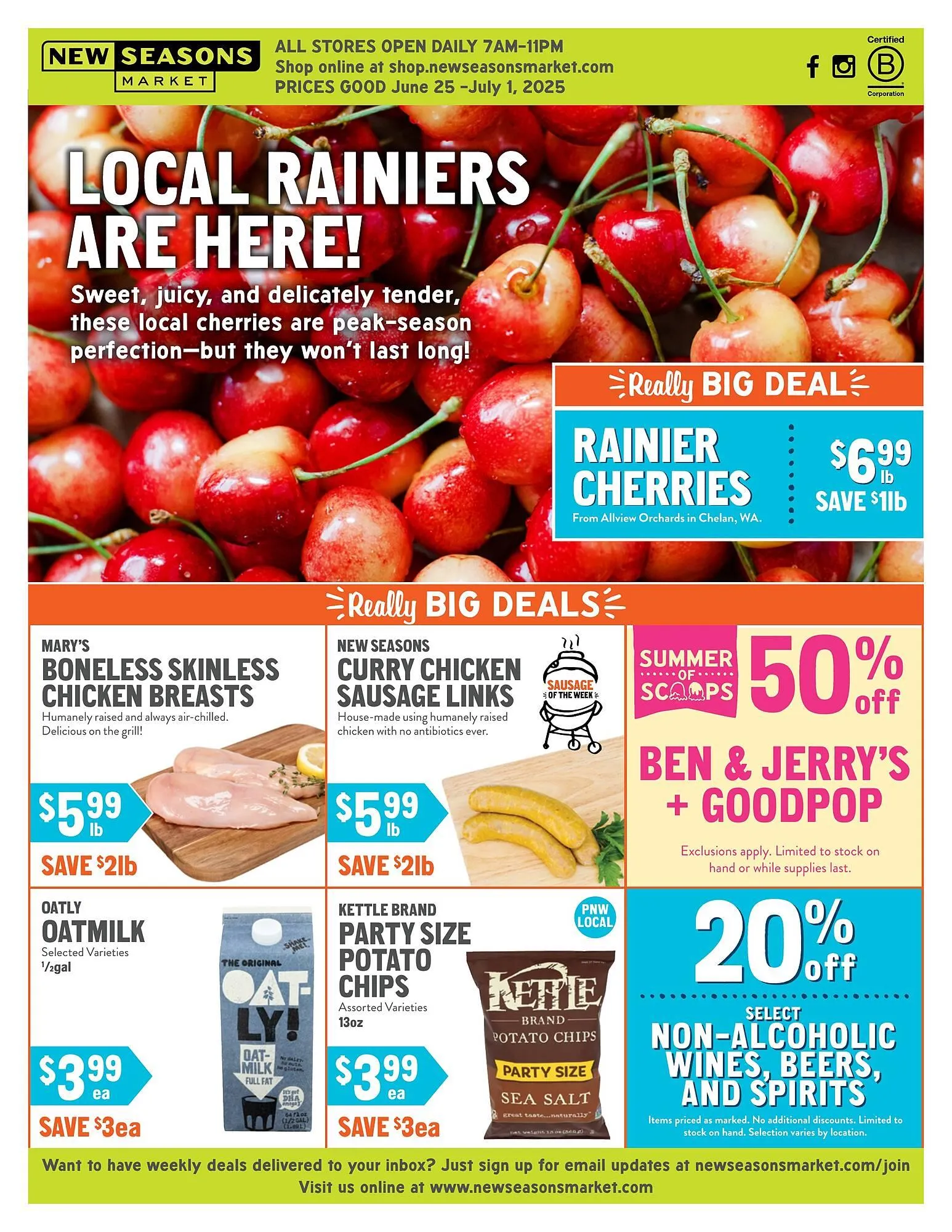 Weekly ad New Seasons Market ad from June 25 to July 1 2025 - Page 1