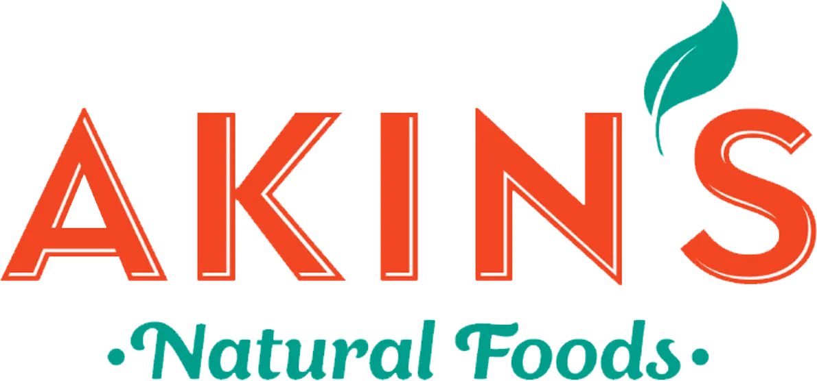 Akin's Natural Foods logo. Current weekly ad