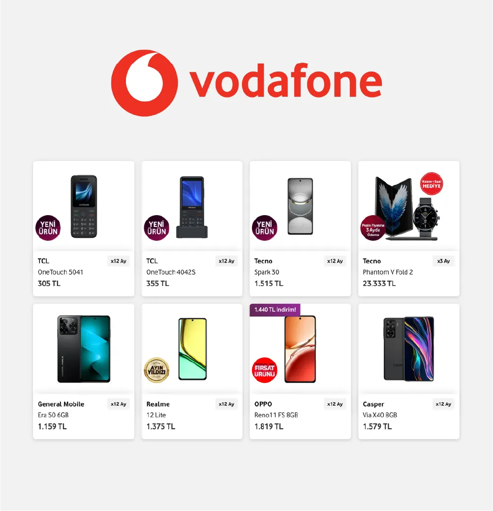 Vodafone mağazasının özel fırsatı - 21 Ocak 11 Şubat 2025