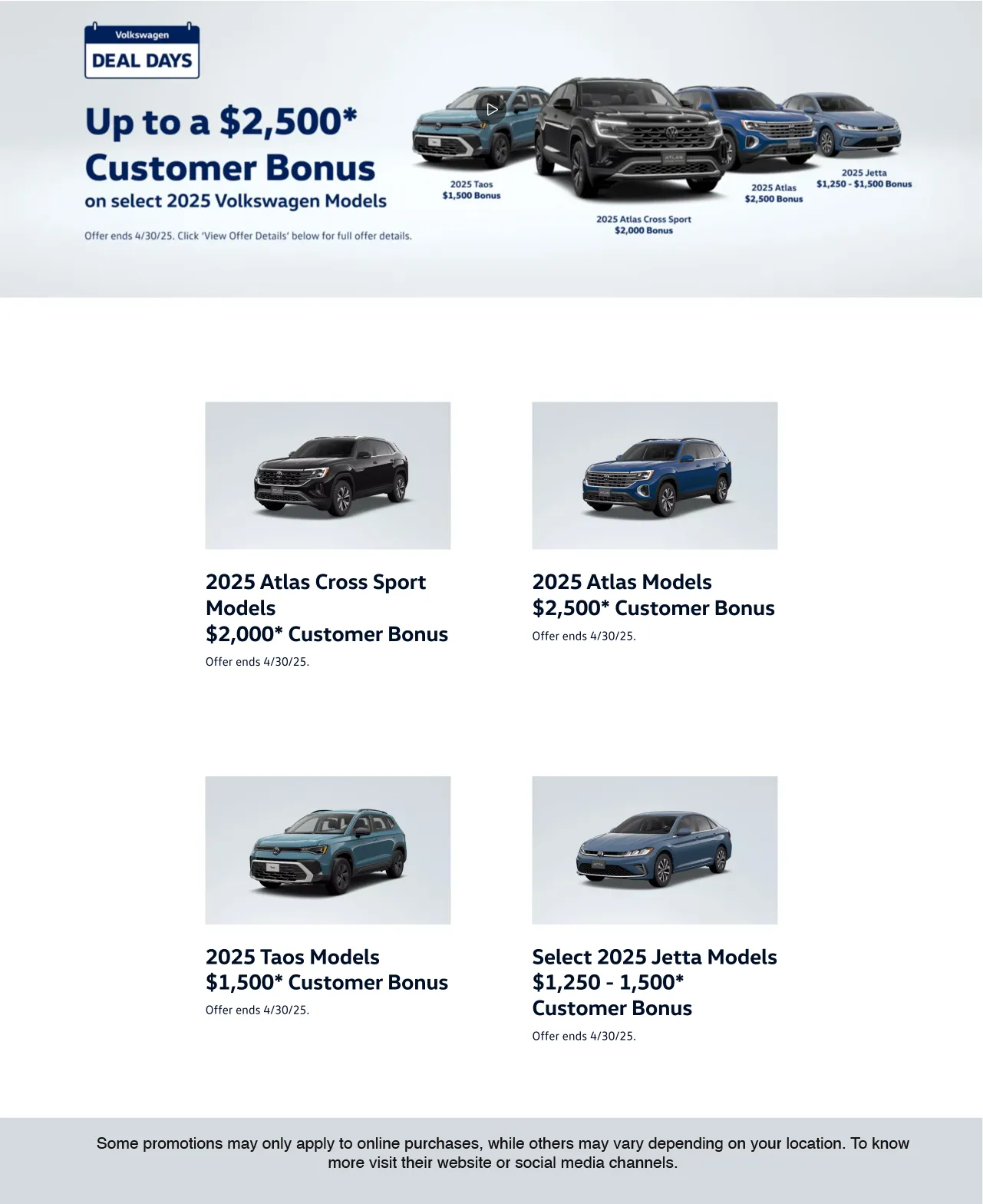 Weekly ad Volkswagen Deals from May 9 to May 31 2025 - Page 3
