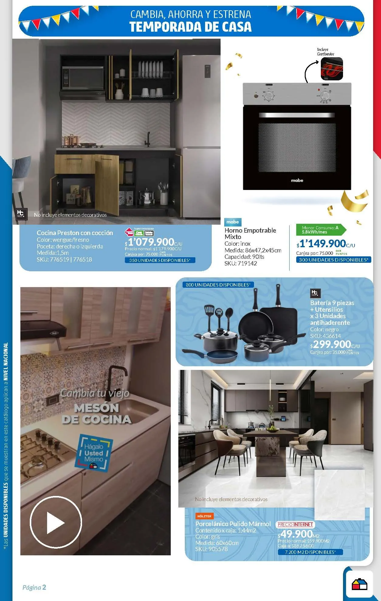 Catalogo de Homecenter Ofertas semanales 18 de marzo al 2 de abril 2025 - Pag 2
