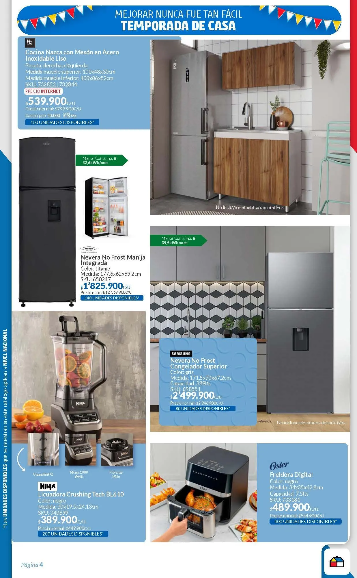 Catalogo de Homecenter Ofertas semanales 18 de marzo al 2 de abril 2025 - Pag 4