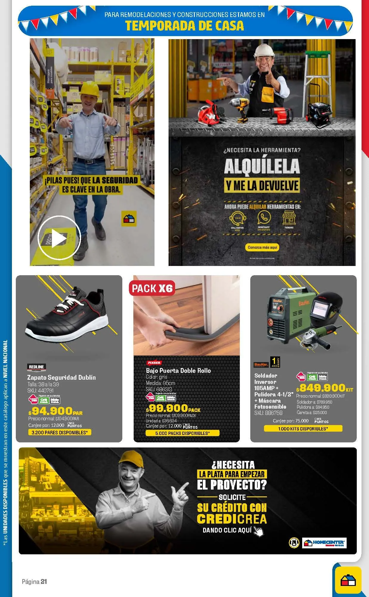 Catalogo de Homecenter Ofertas semanales 18 de marzo al 2 de abril 2025 - Pag 21